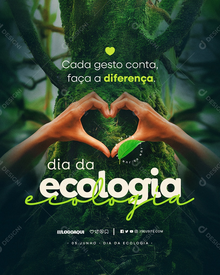 Dia da Ecologia 05 de Junho Social Media PSD Editável
