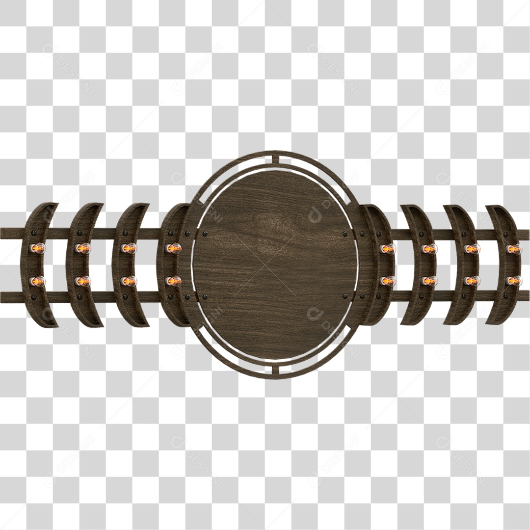 Painel de Madeira PNG Transparente