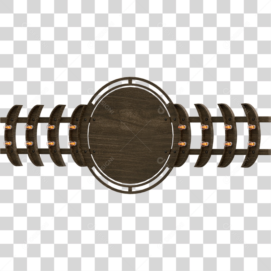 Painel de Madeira PNG Transparente