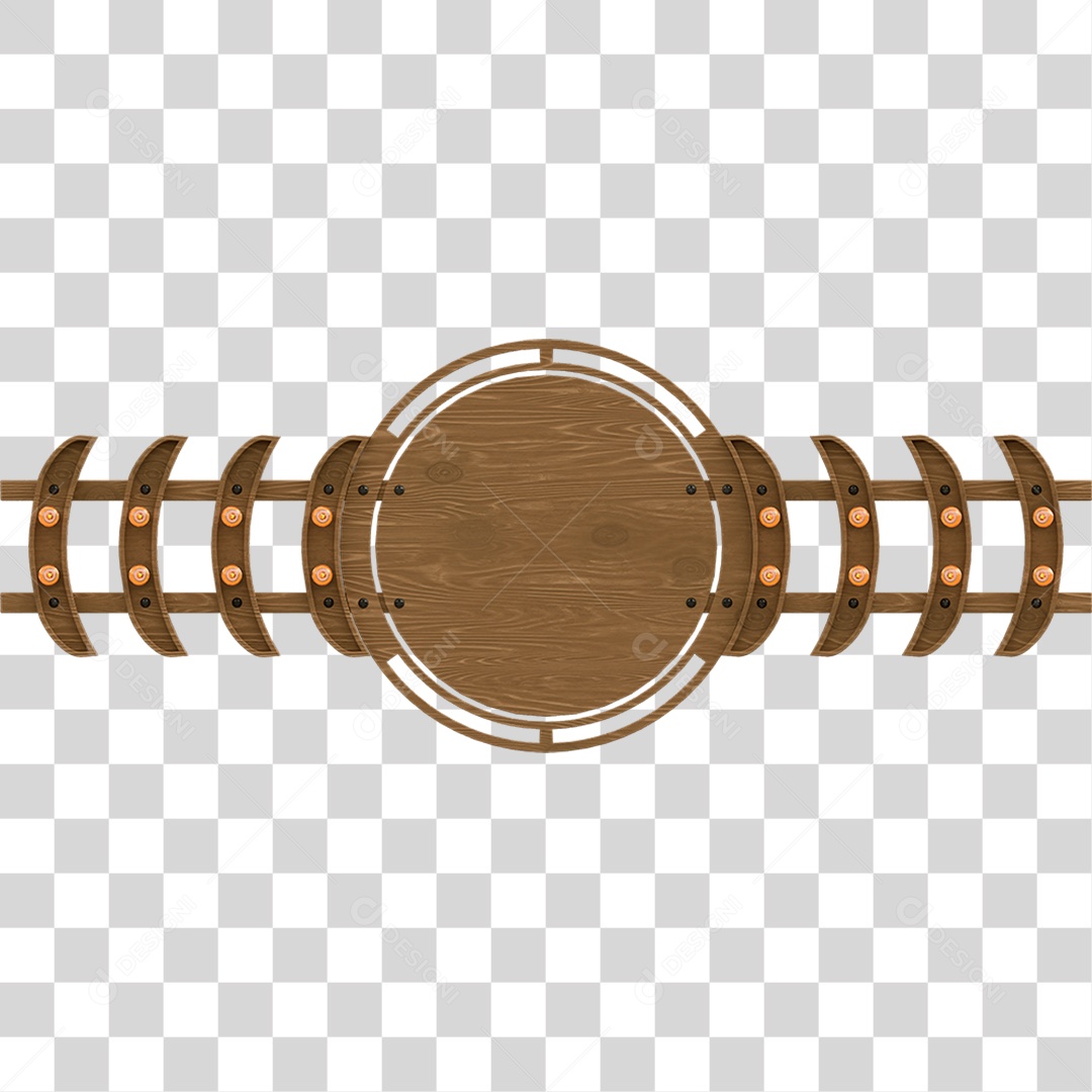 Painel de Madeira PNG Transparente