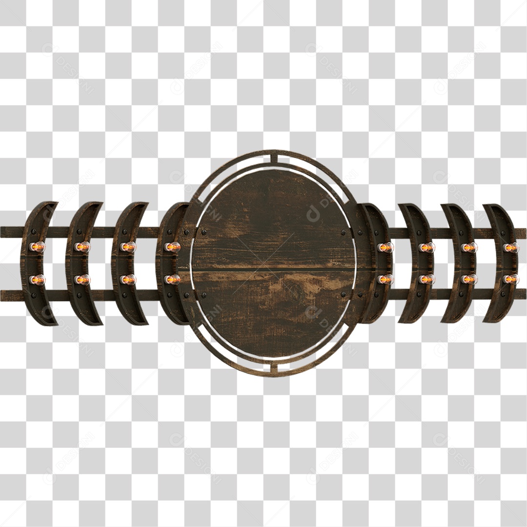 Painel de Madeira PNG Transparente