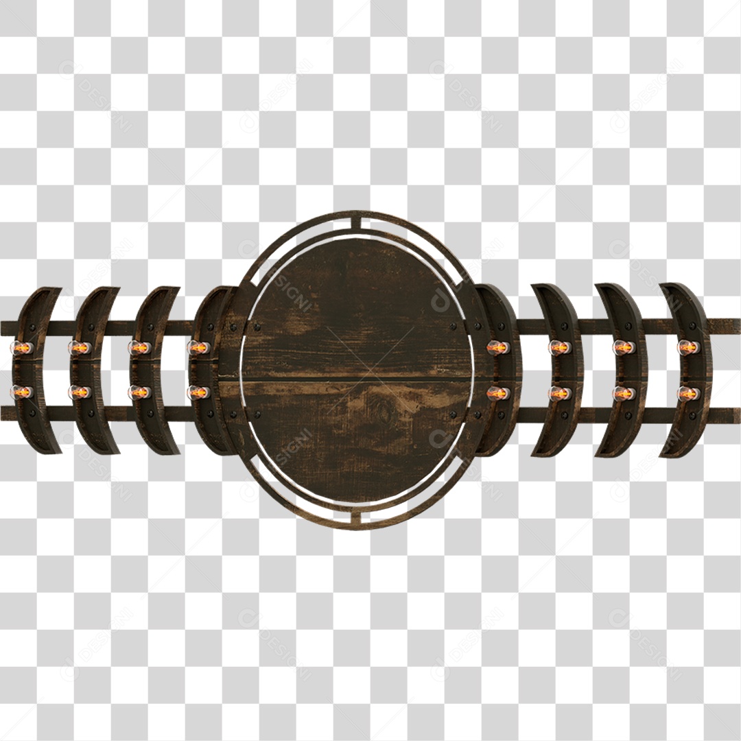 Painel de Madeira PNG Transparente