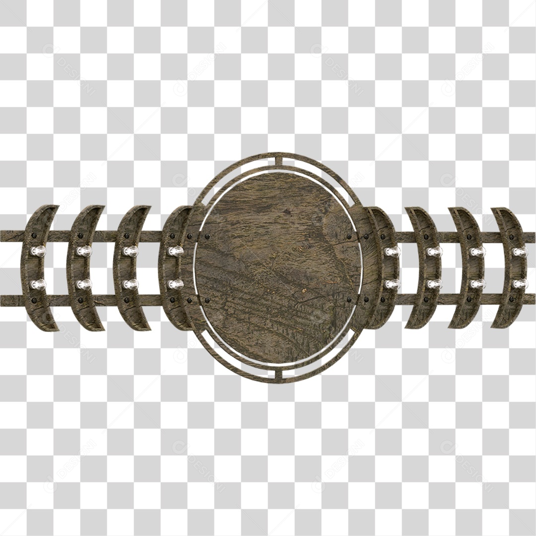 Painel de Madeira PNG Transparente