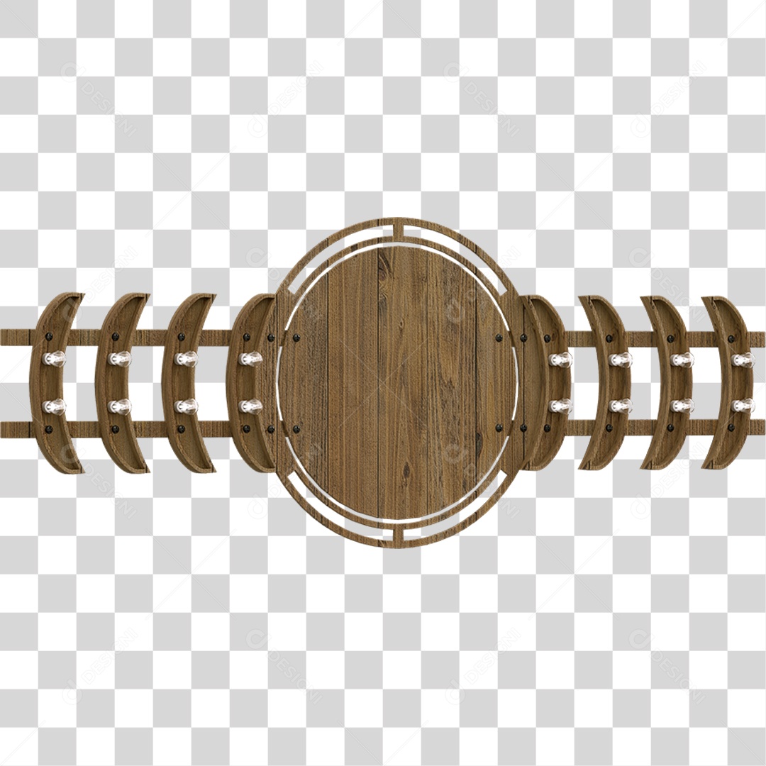 Painel de Madeira PNG Transparente