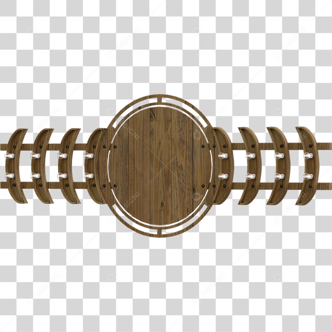 Painel de Madeira PNG Transparente