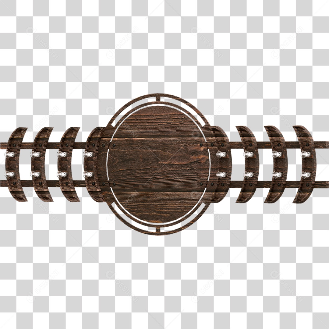 Painel de Madeira PNG Transparente