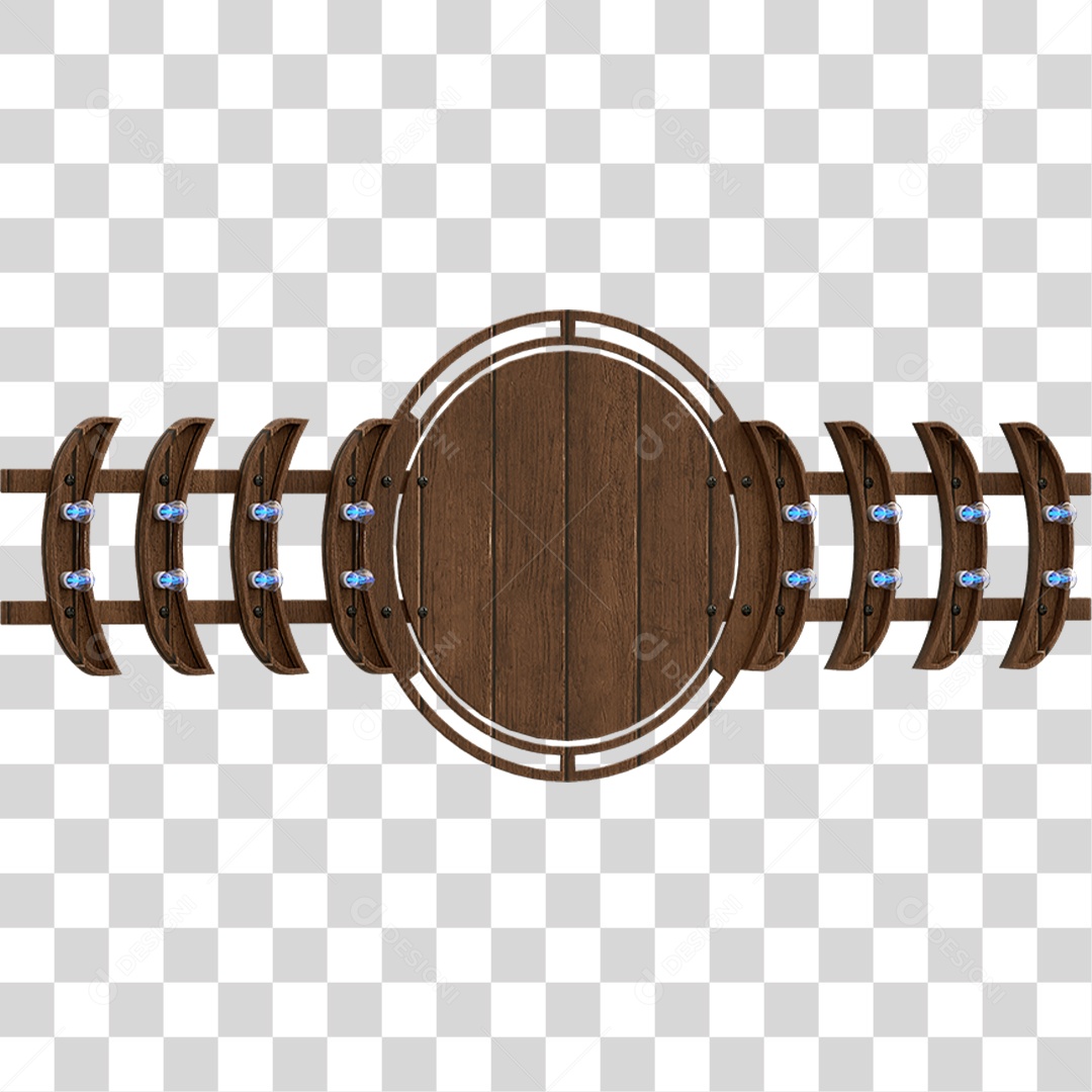 Painel de Madeira PNG Transparente