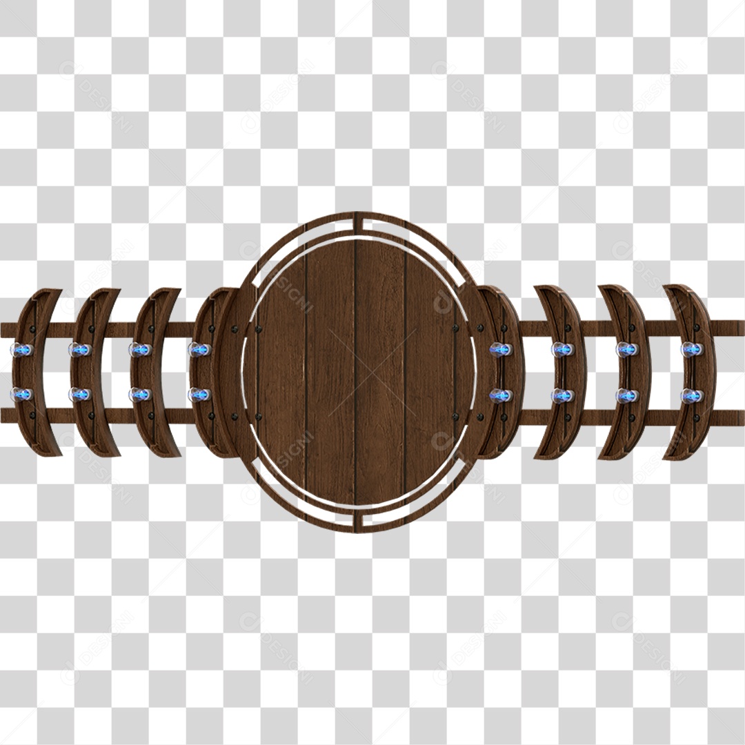 Painel de Madeira PNG Transparente