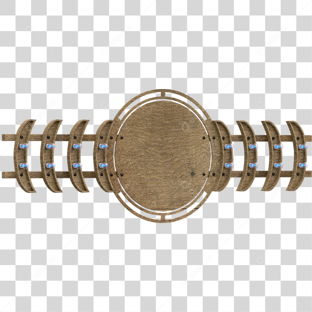 Painel de Madeira PNG Transparente