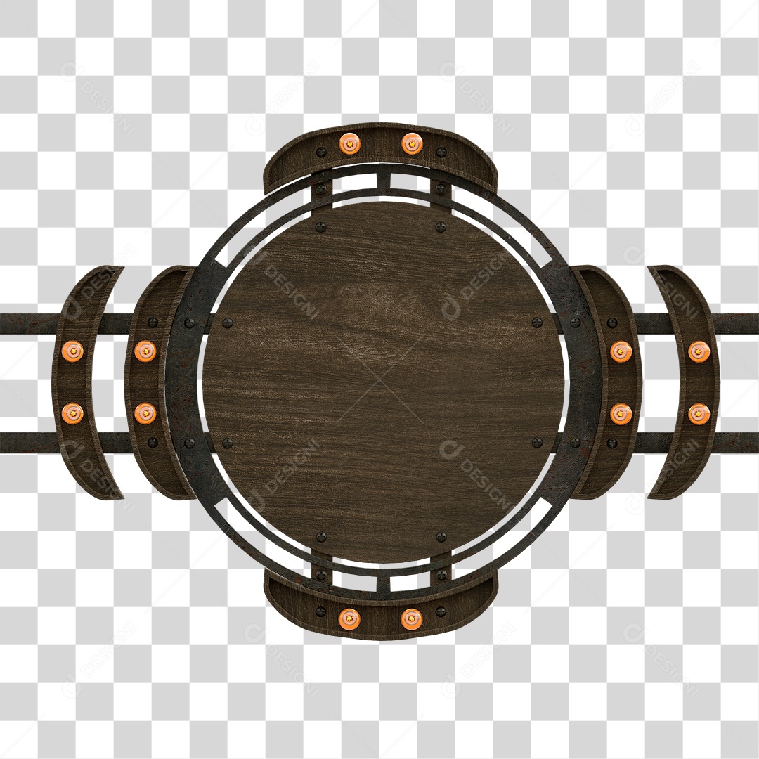 Painel de Madeira PNG Transparente