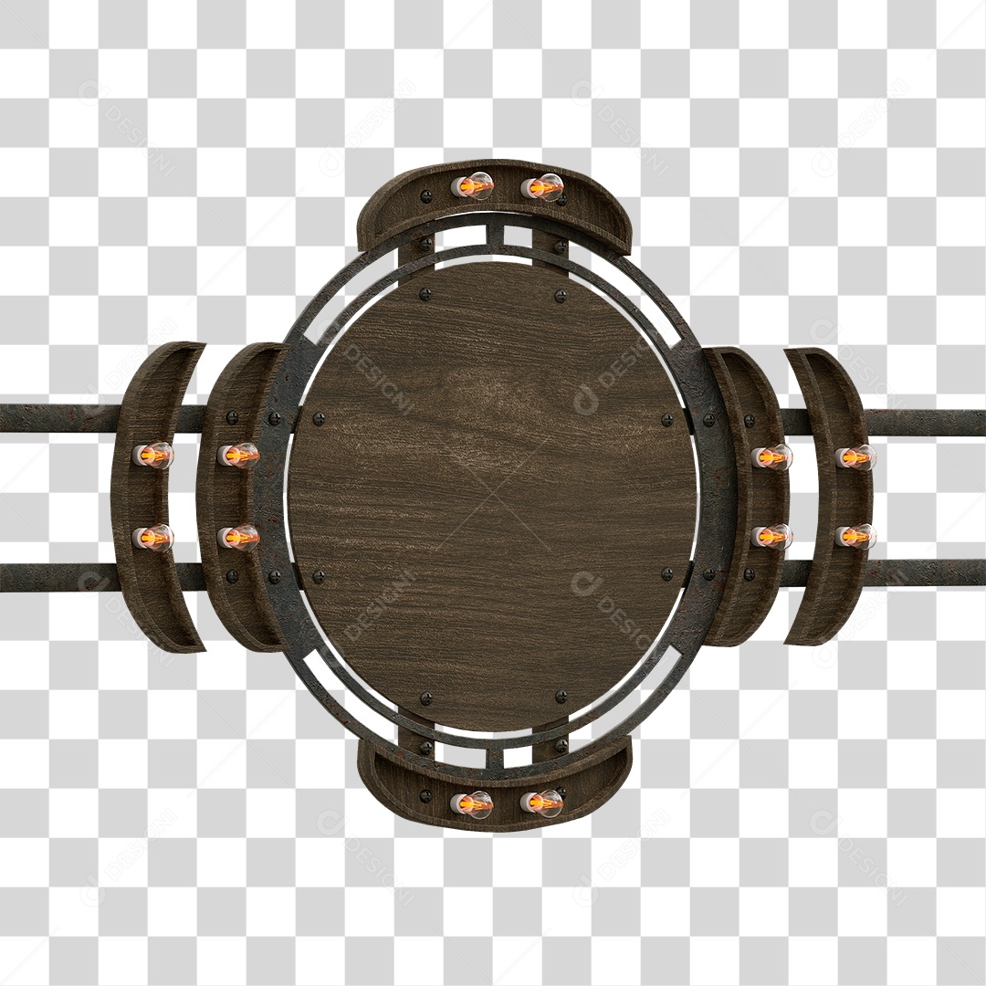 Painel de Madeira PNG Transparente