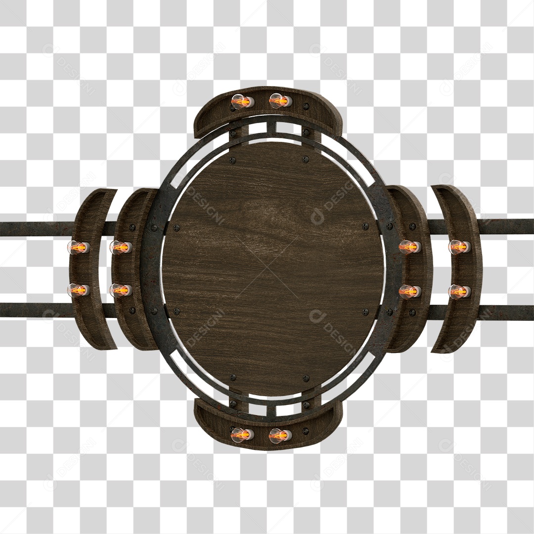 Painel de Madeira PNG Transparente