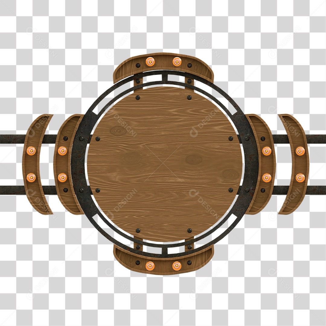 Painel de Madeira PNG Transparente