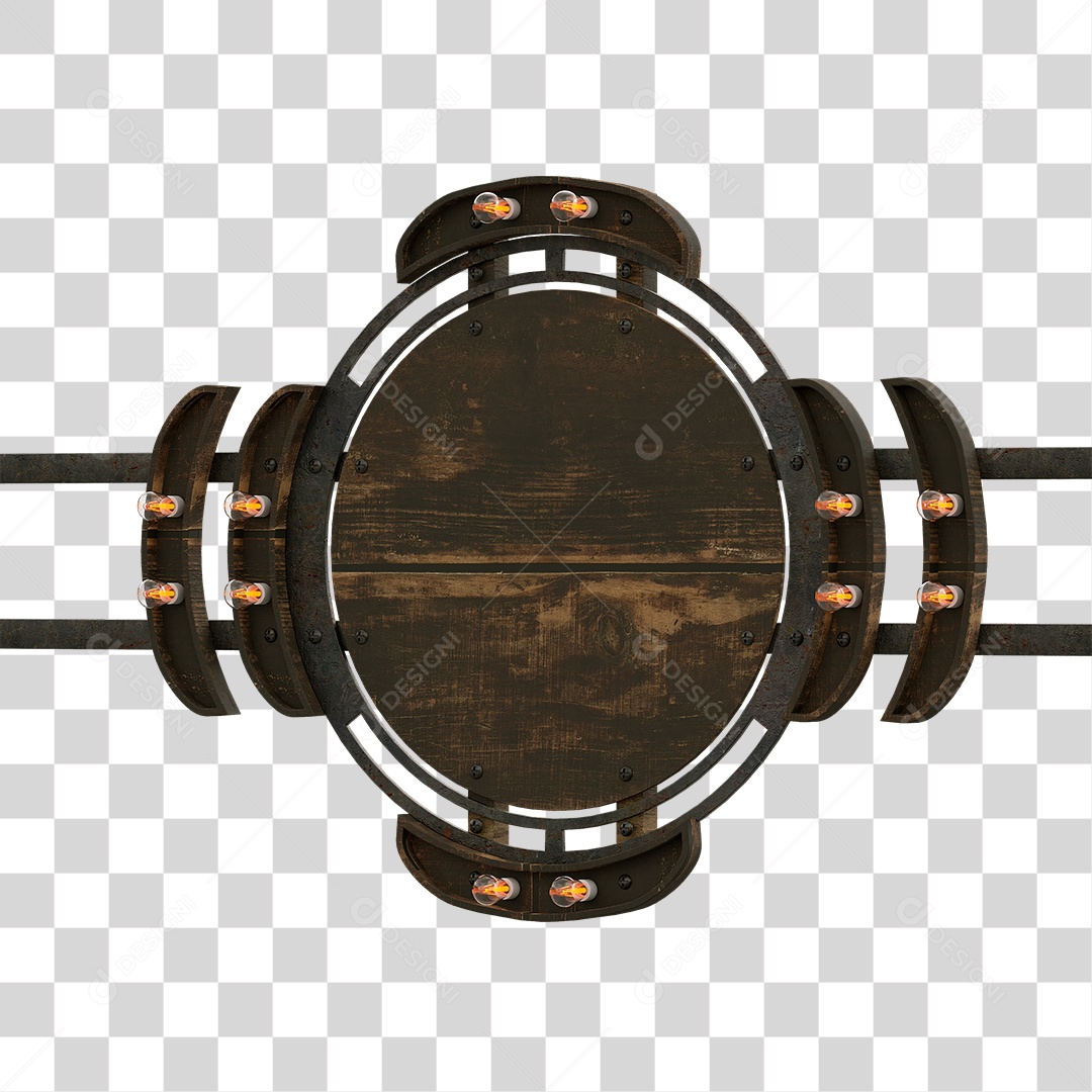 Painel de Madeira PNG Transparente