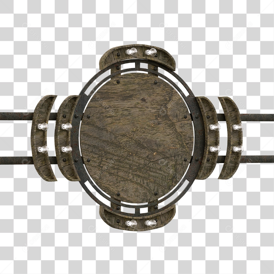 Painel de Madeira PNG Transparente