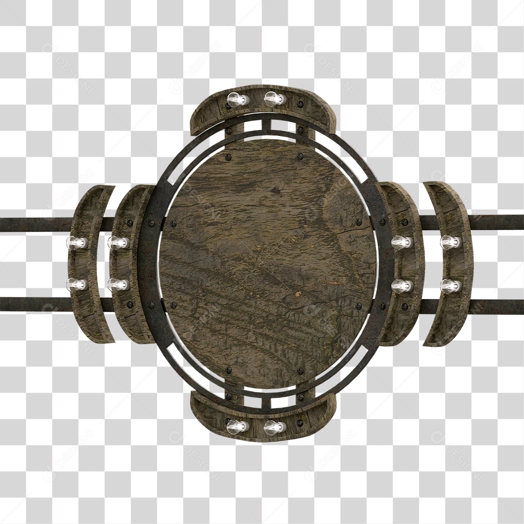 Painel de Madeira PNG Transparente