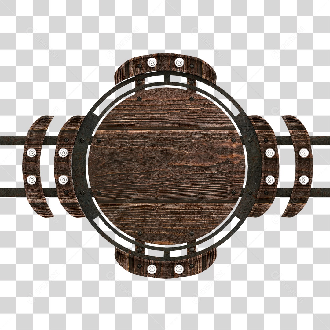 Painel de Madeira PNG Transparente