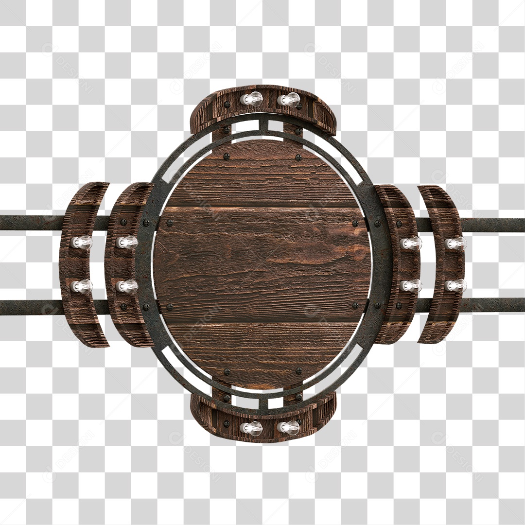 Painel de Madeira PNG Transparente