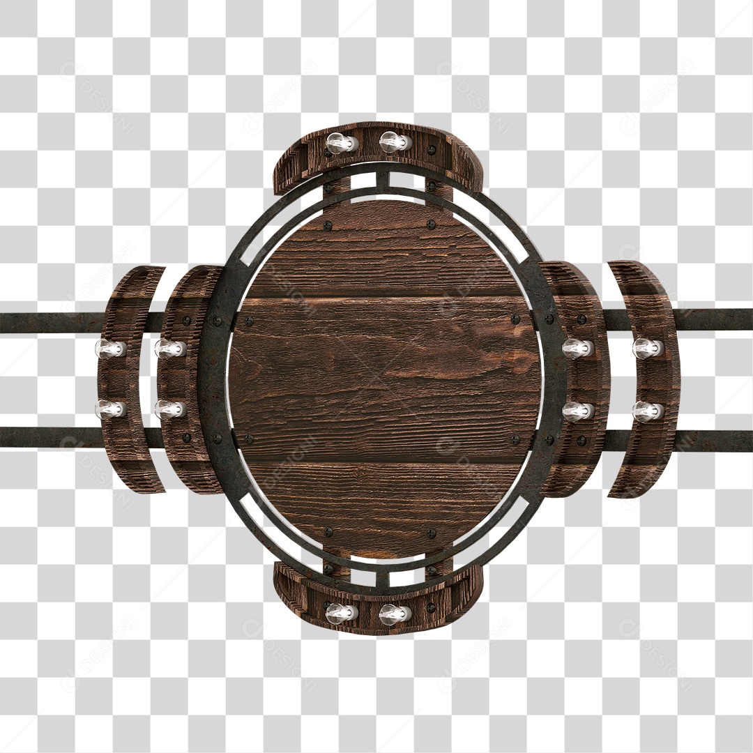 Painel de Madeira PNG Transparente