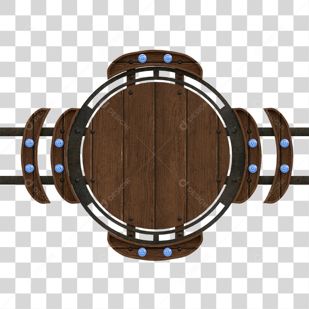 Painel de Madeira PNG Transparente