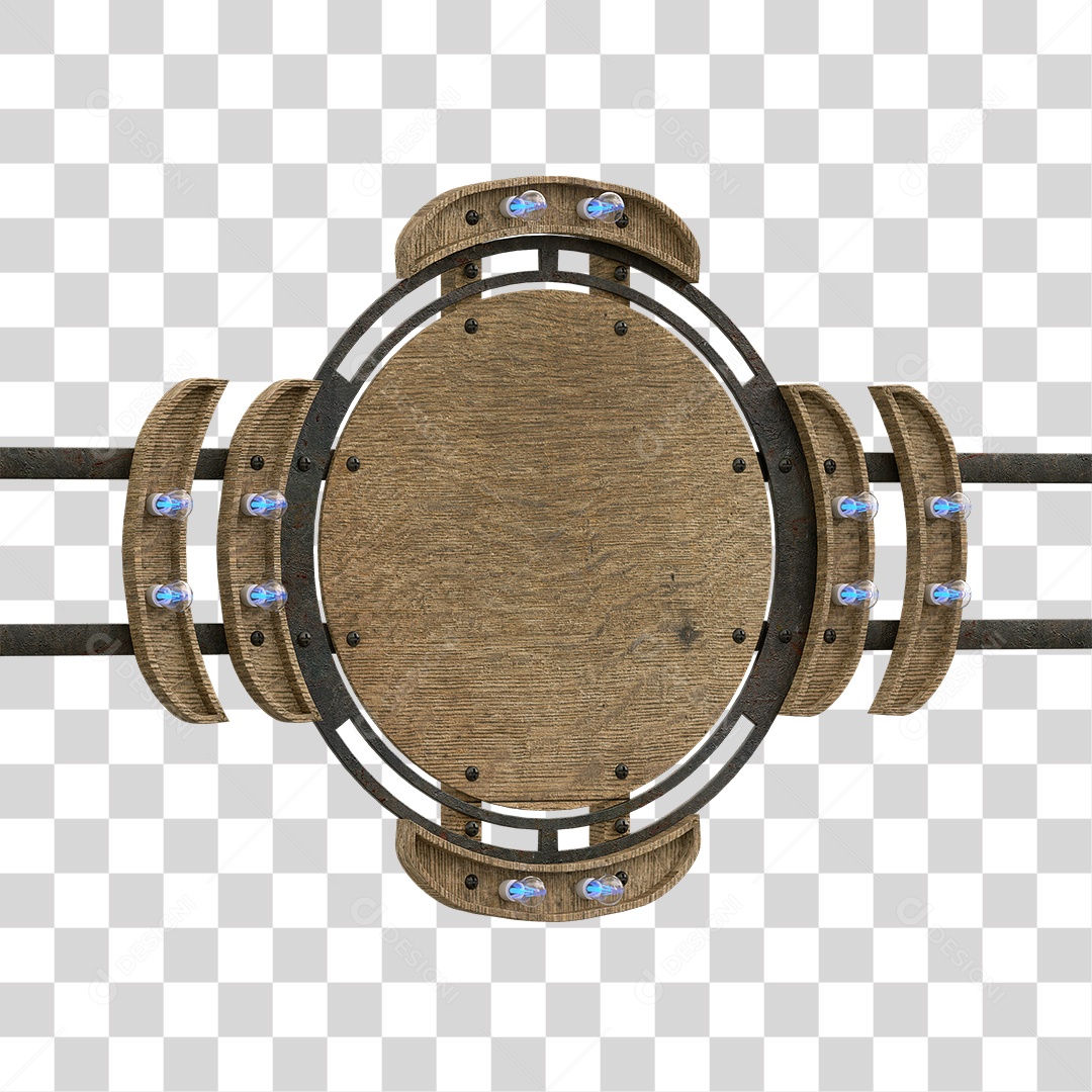 Painel de Madeira PNG Transparente