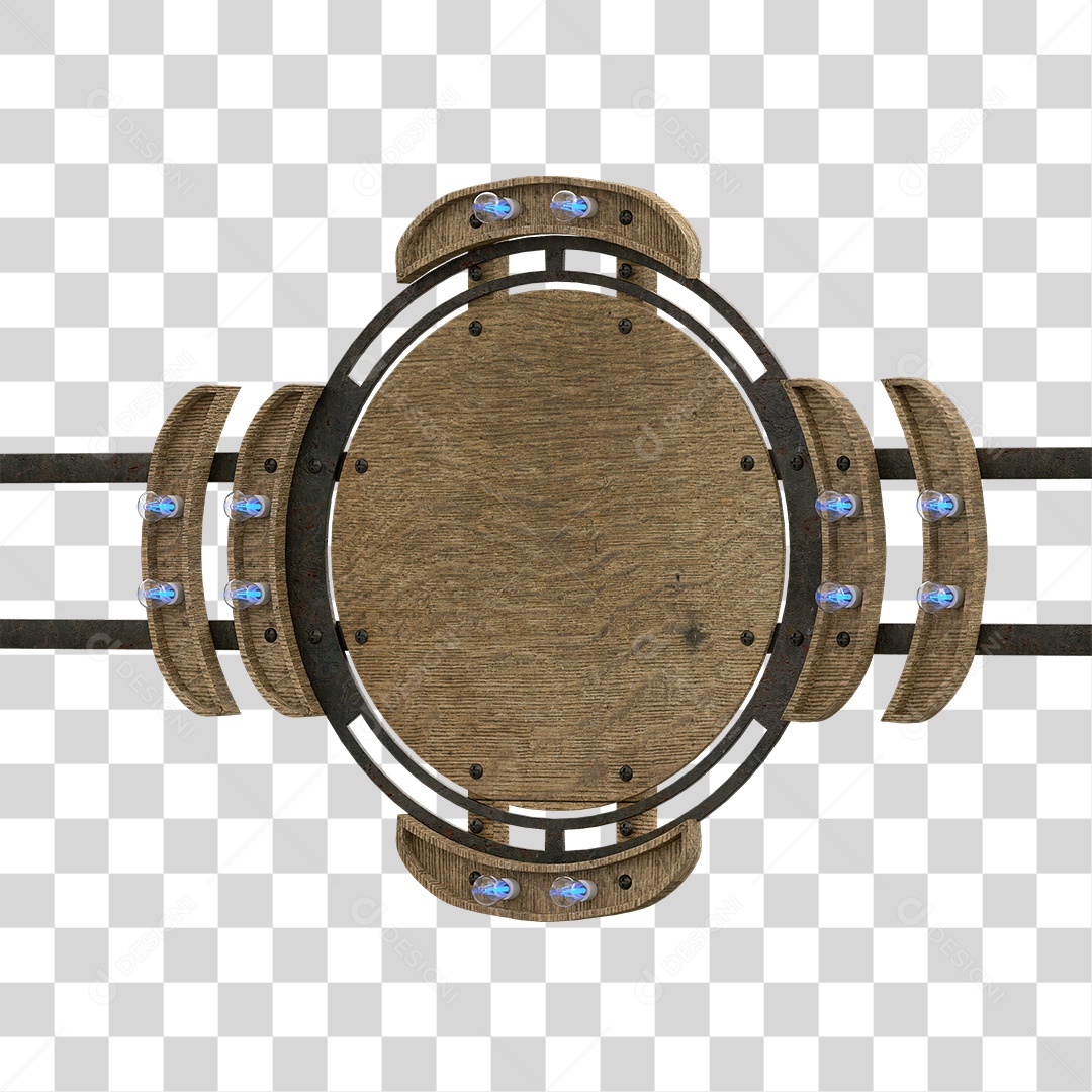 Painel de Madeira PNG Transparente