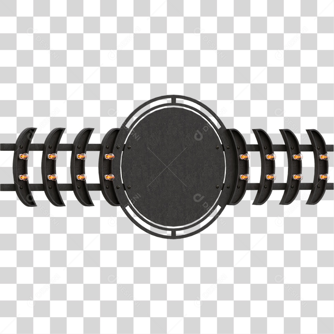 Painel de Metal PNG Transparente