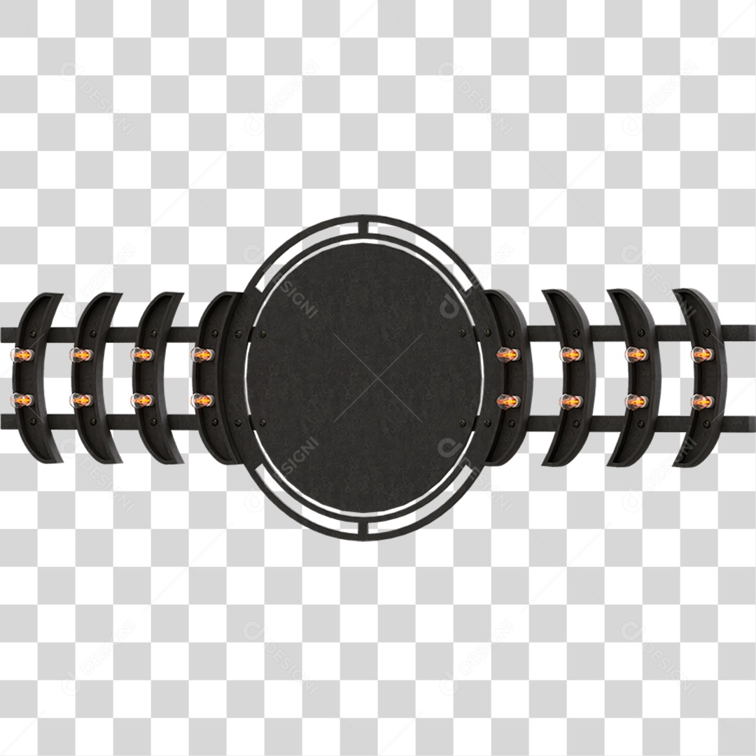 Painel de Metal PNG Transparente