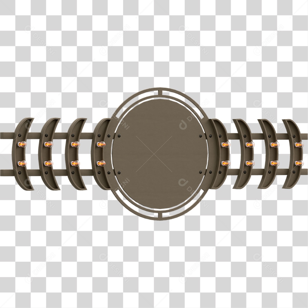 Painel de Metal PNG Transparente