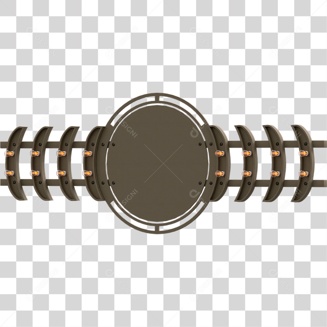 Painel de Metal PNG Transparente