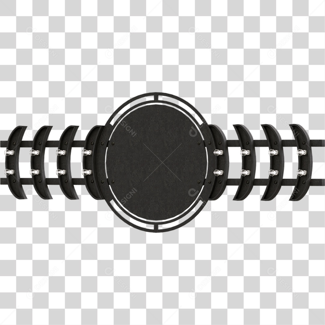 Painel de Metal PNG Transparente