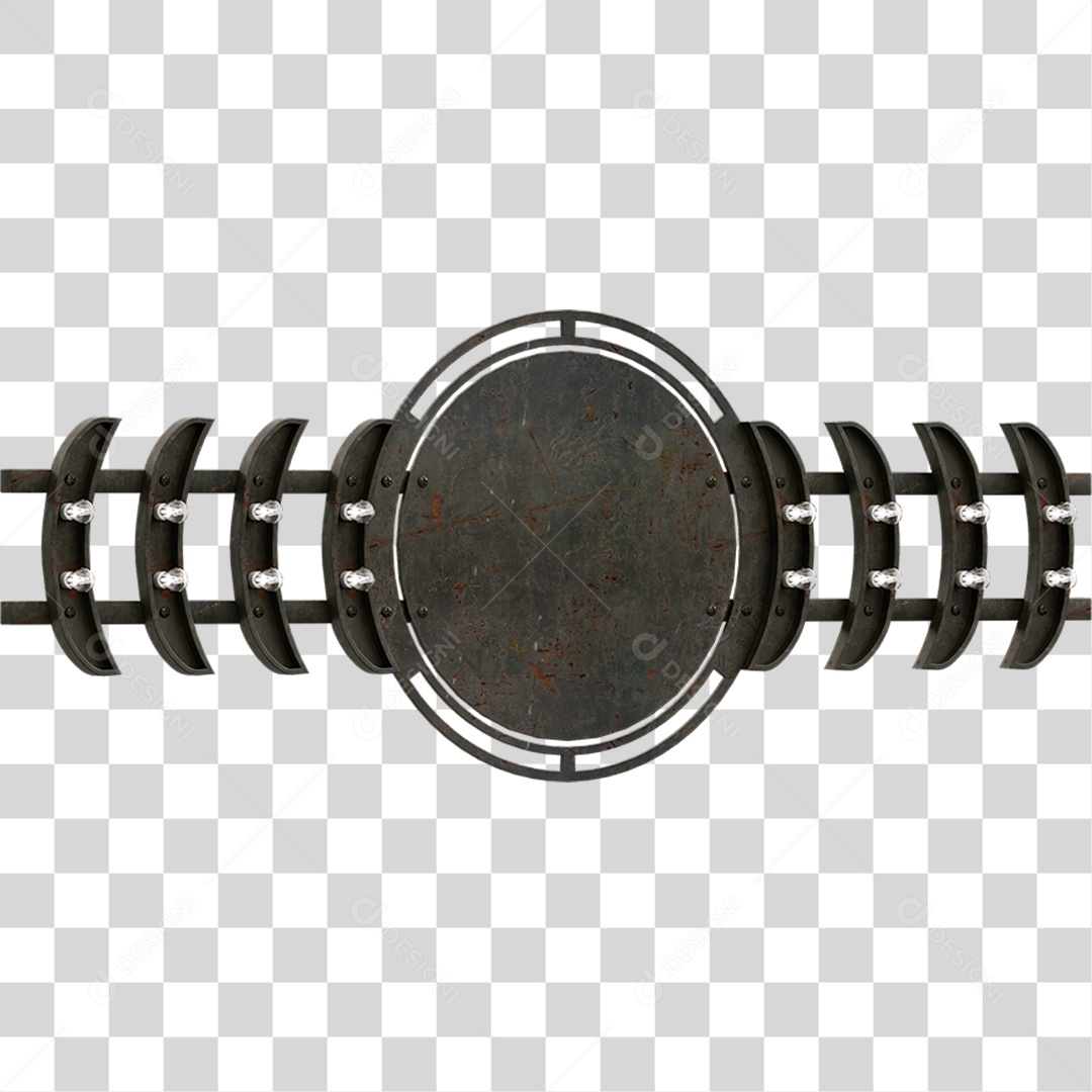 Painel de Metal PNG Transparente