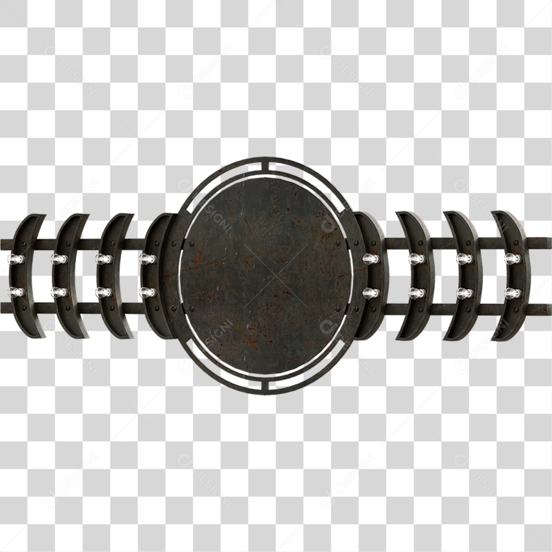 Painel de Metal PNG Transparente