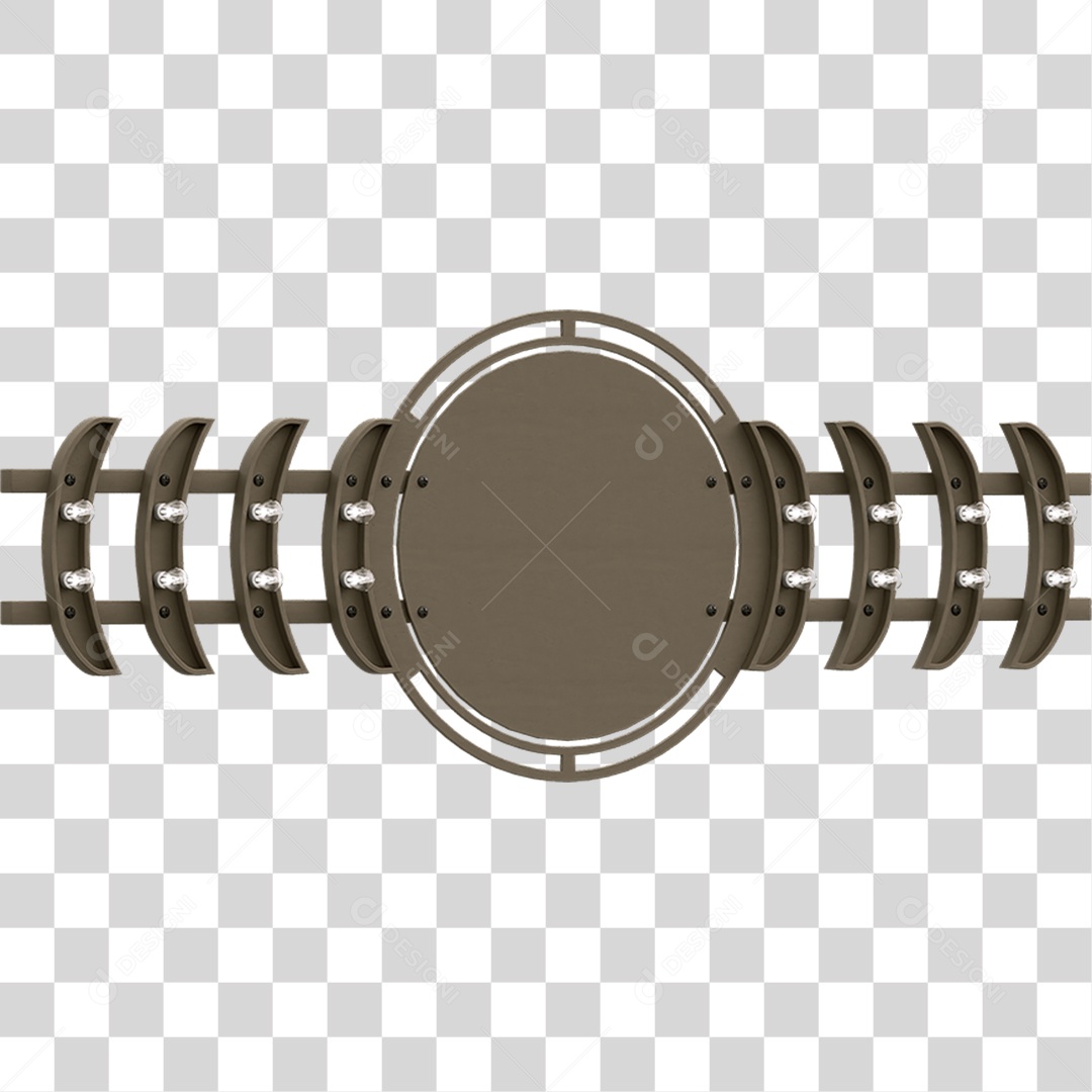 Painel de Metal PNG Transparente