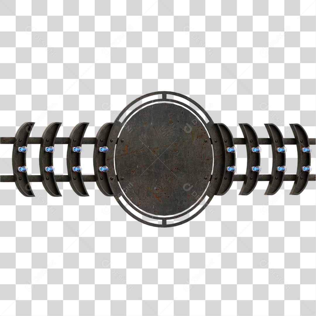 Painel de Metal PNG Transparente