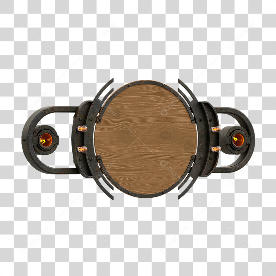 Painel de Madeira PNG Transparente