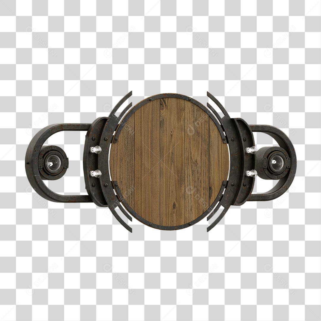 Painel de Madeira PNG Transparente