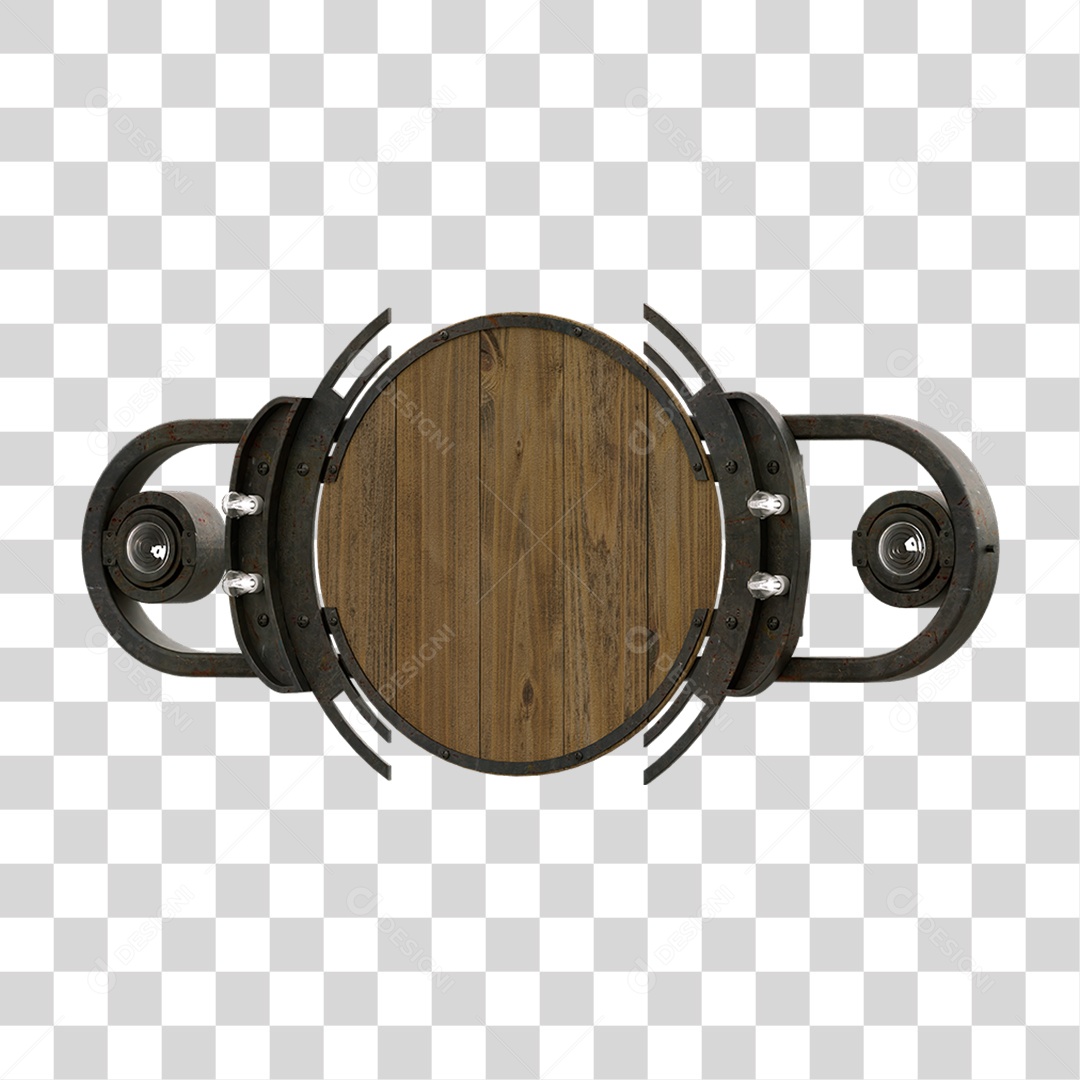 Painel de Madeira PNG Transparente