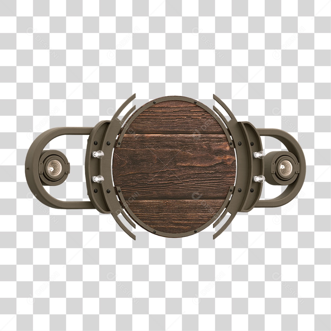 Painel de Madeira PNG Transparente