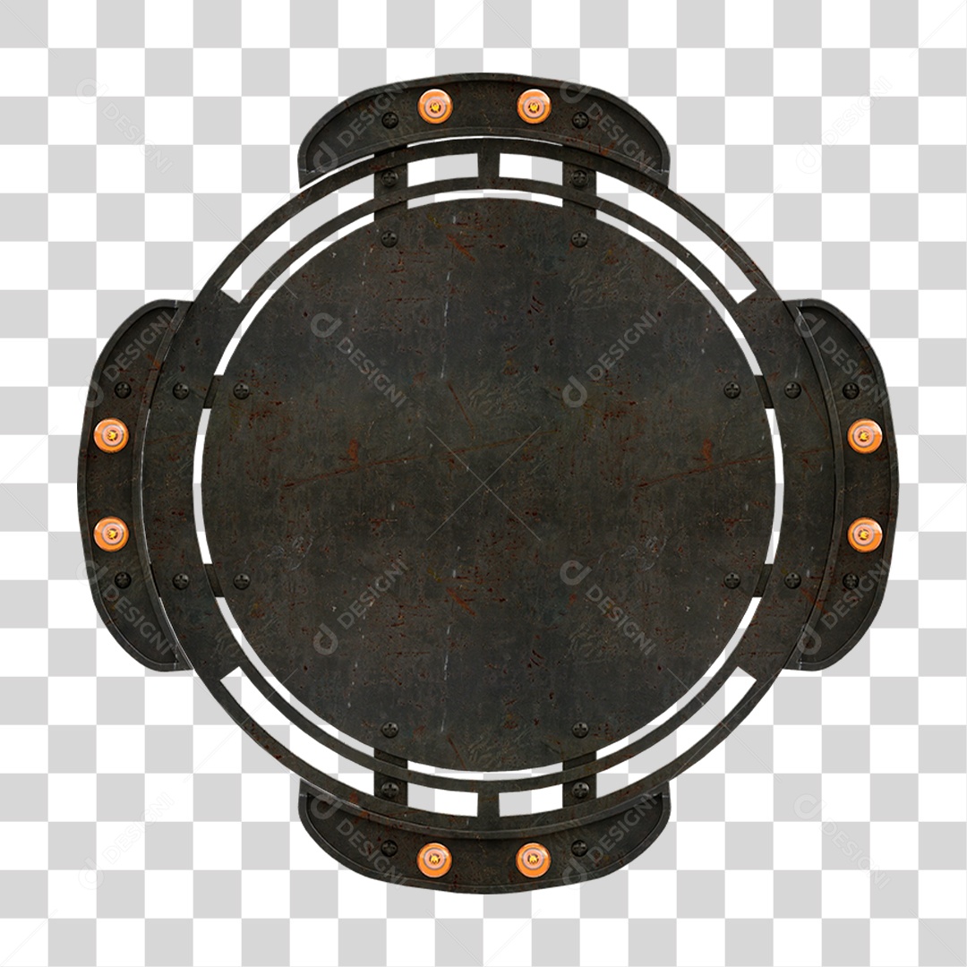 Painel de Metal PNG Transparente