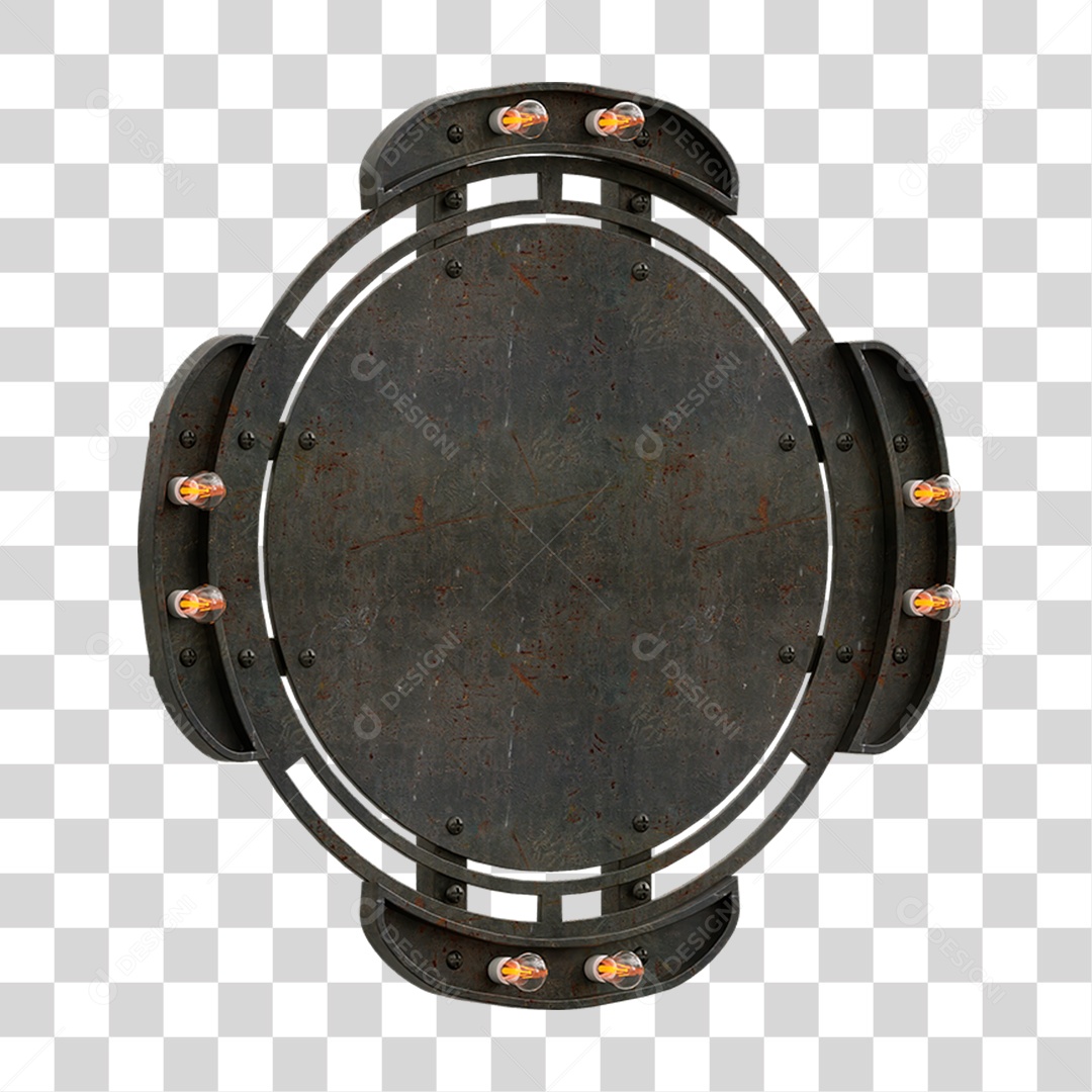 Painel de Metal PNG Transparente