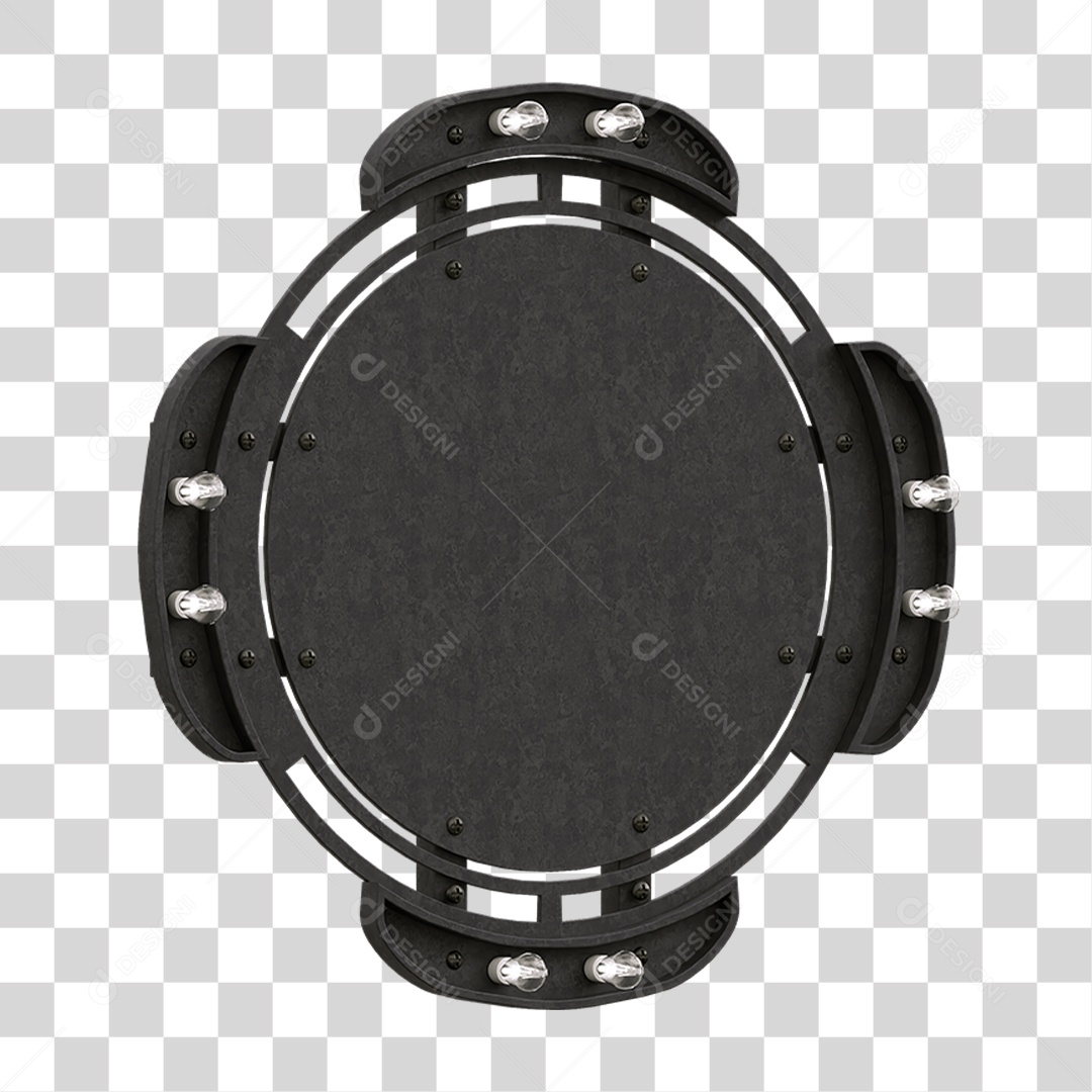 Painel de Metal com Led PNG Transparente