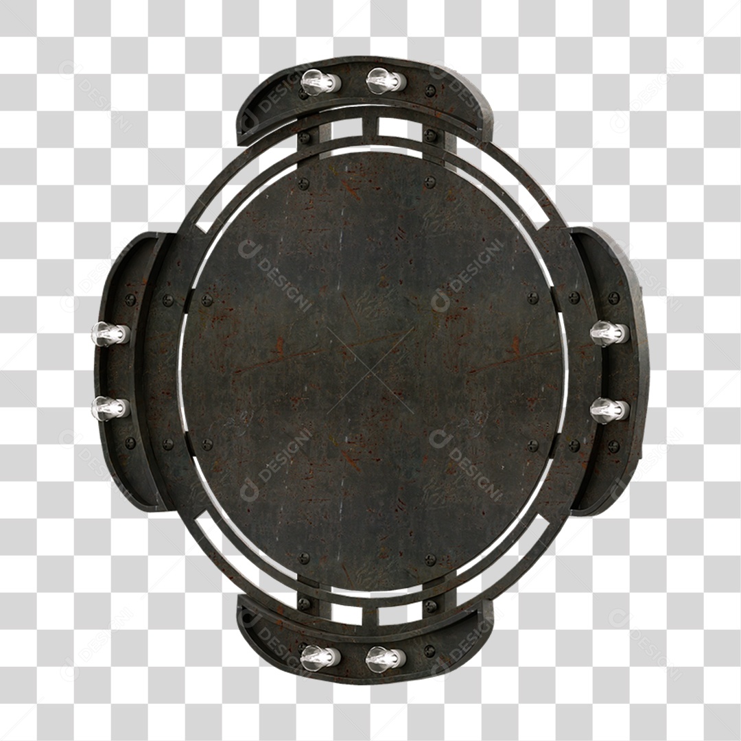 Painel de Metal com Led PNG Transparente