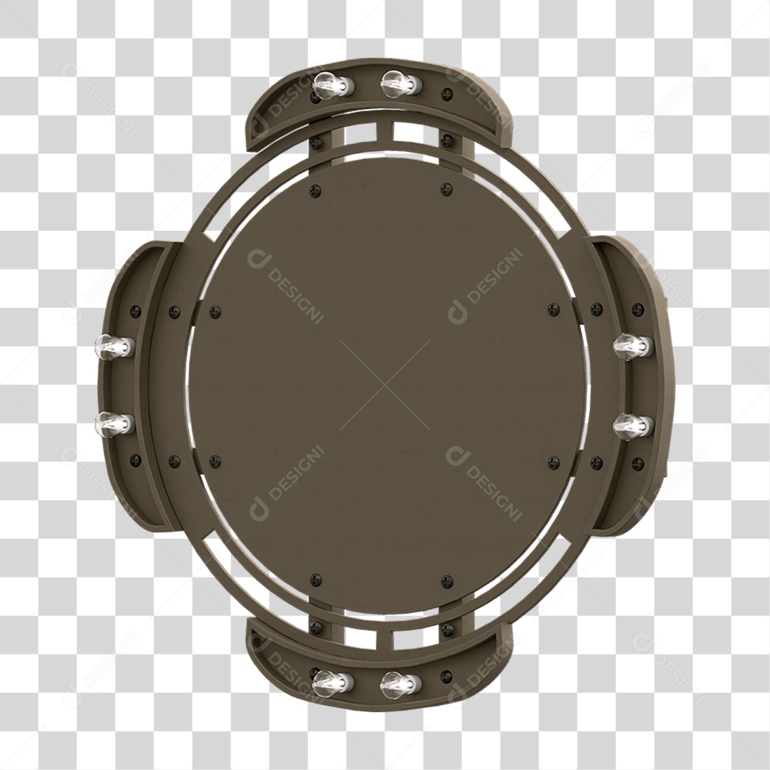 Painel de Metal com Led PNG Transparente