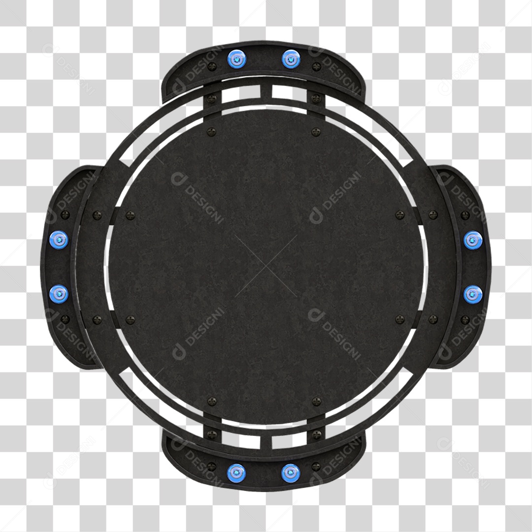 Painel de Metal com Led PNG Transparente