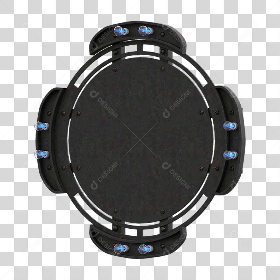 Painel de Metal com Led PNG Transparente