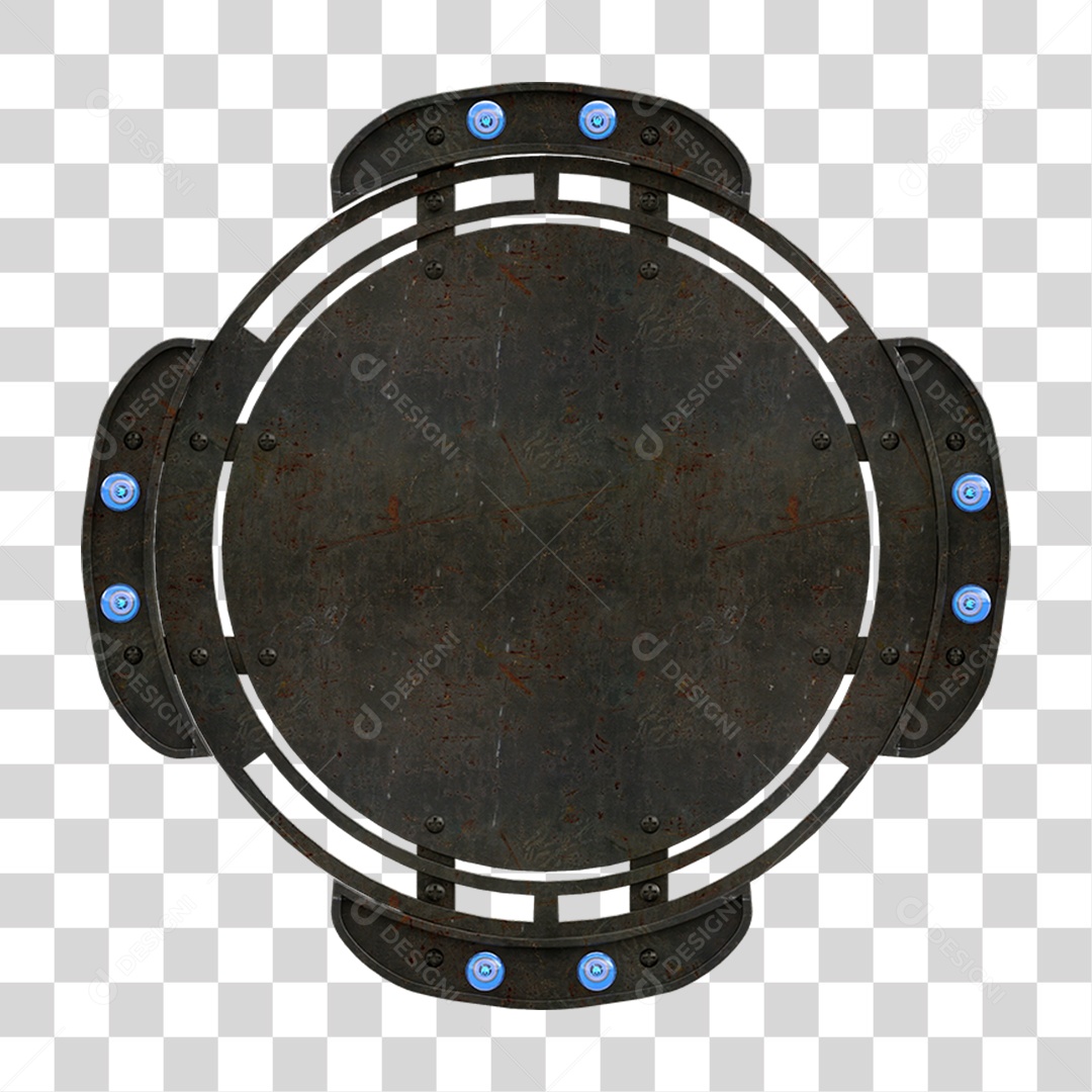 Painel de Metal com Led PNG Transparente