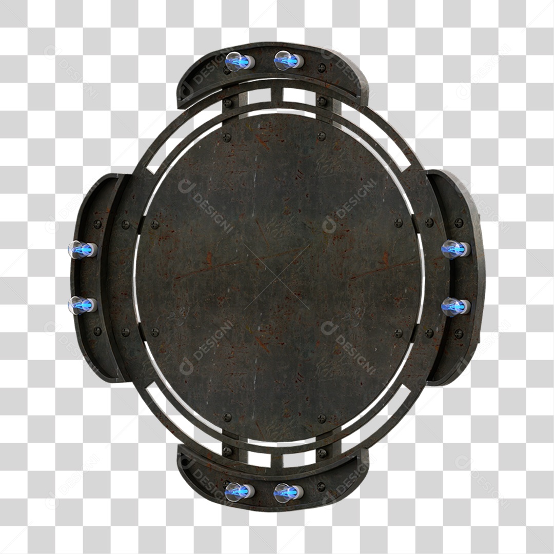 Painel de Metal com Led PNG Transparente