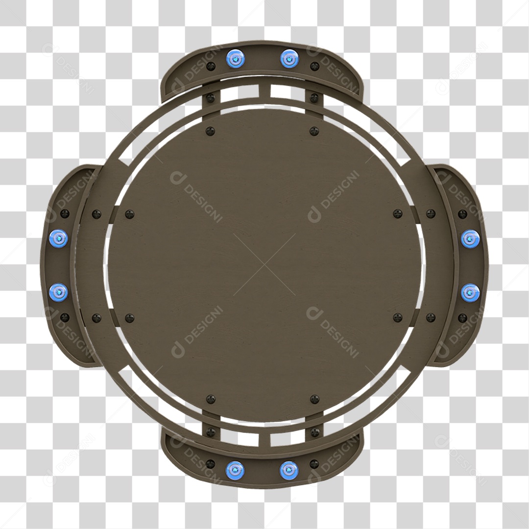 Painel de Metal com Led PNG Transparente