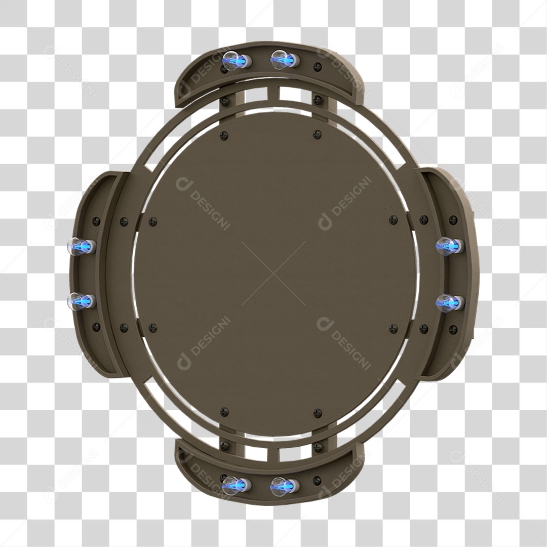 Painel de Metal com Led PNG Transparente